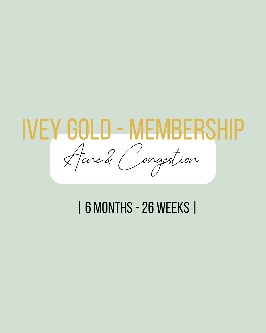 Acne & Congestion Membership 6 Months