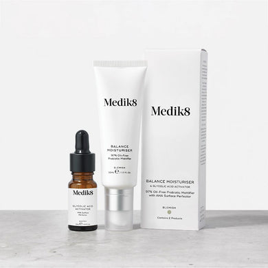 Medik8 Balance Moisturiser & Glycolic Acid Activator Ivey Gold Beauty Studio